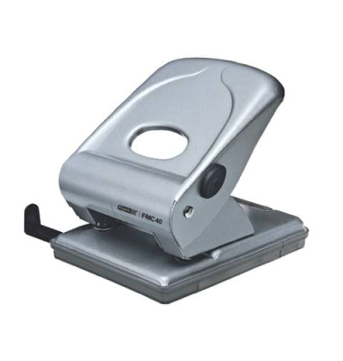 Locher FMC40 21835602 silber bis 4mm 40 Blatt mit Anschlagschiene