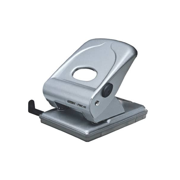 7313468356026 - Bürolocher Fashion FMC40 21835602 brillantsilber bis 4mm 40 Blatt mit Anschlagschiene 7313468356026 Rapid