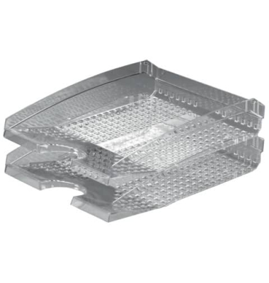 Briefablage Trend 1701626400 A4 / C4 transparent Kunststoff staplebar