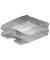 Briefablage Trend 1701626400 A4 / C4 transparent Kunststoff staplebar