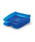 Briefablage Trend 1701626540 A4 / C4 blau-transparent Kunststoff staplebar