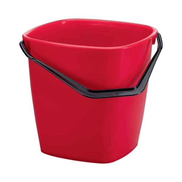 6 Stück Durable Eimer BUCKET 14Liter rot 7318089414087 Durable