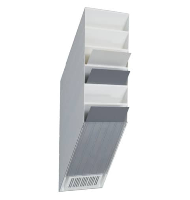 1709760010 FLEXIBOXX Prospekthalter A4 6ST weiß