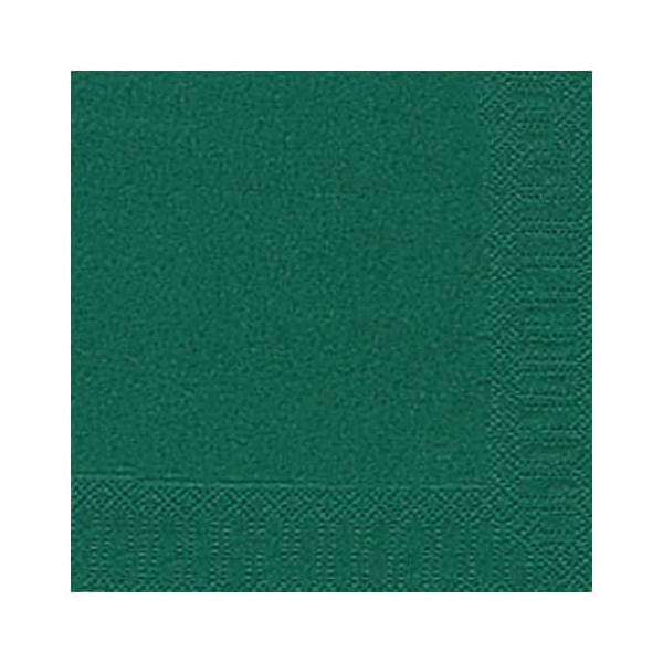 Duni Servietten 104049, dunkelgrün / Uni, 3-lagig, 33x33cm 7321011040490 Duni 20 Stück