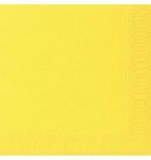 Servietten 104059, gelb / Uni, 3-lagig, 33x33cm