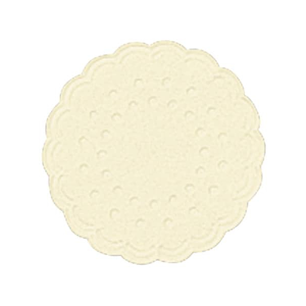 5 Stück Duni Tassenuntersetzer Ø 7,5cm creme Zelltuch 7321011063840 Duni 25 Stück