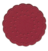 Tassenuntersetzer &Oslash; 7,5cm orientrot Zelltuch