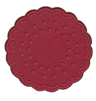 Tassenuntersetzer &Oslash; 7,5cm orientrot Zelltuch