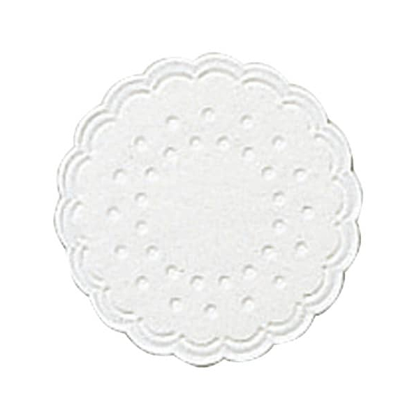 5 Stück Duni Tassenuntersetzer Ø 7,5cm weiß Zelltuch 7321013534584 Duni 25 Stück