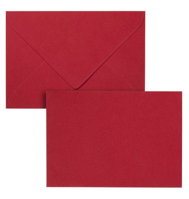 Blanko-Grußkarten Mosaic 943601-487 17,8cm x 12,5cm (BxH) 200g weinrot Karton