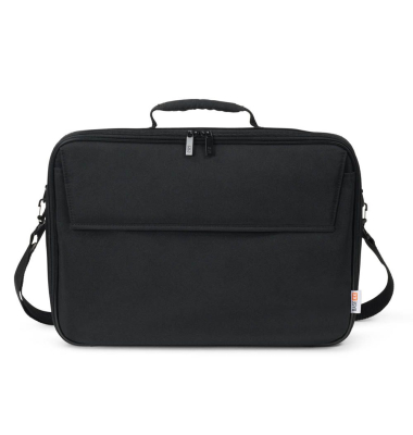 Laptoptasche Clamshell Kunstfaser schwarz