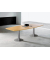 Konferenztisch Idea+ IDTR280/FAA, 74cm (H), 280x80-110cm (BxT), Tonnenform, buche / silber