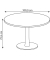 Konferenztisch ohne COTC10C/GRA, 74cm (H), 100x100cm (BxT), rund, lichtgrau / silber