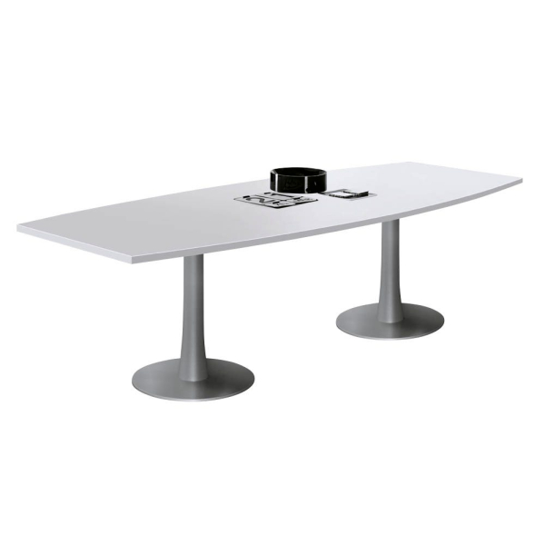 8029466129737 - Konferenztisch Idea+ IDTR280 GRA 74cm (H) 280x80-110cm (BxT) Tonnenform lichtgrau silber 8029466129737 Quadrifoglio 8029466129737 - Konferenztisch Idea+ IDTR280 GRA 74cm (H) 280x80-110cm (BxT) Tonnenform lichtgrau silber 8029466129737 Quadrifoglio