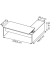 Schreibtischkombination T45 T4MCS200/NONOSZ, 76,8cm (H), 220x194cm (BxT), L-Form, nussbaum / nussbaum