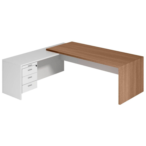 8052745750520 - Schreibtischkombination T45 T4MCS200 NOBASZ 768cm (H) 220x194cm (BxT) L-Form nussbaum nussbaum weiß 8052745750520 Quadrif 8052745750520 - Schreibtischkombination T45 T4MCS200 NOBASZ 768cm (H) 220x194cm (BxT) L-Form nussbaum nussbaum weiß 8052745750520 Quadrif