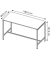 Stehtisch Creo CRTR0180/33KE 107cm (H), 180x80cm (BxT), rechteckig, weiß / weiß