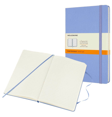 Notizbuch 850819, Classic Collection fester Einband, blau, A5, liniert, 70g, 120 Blatt / 240 Seiten