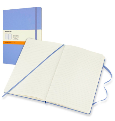 Notizbuch 850833, Classic Collection fester Einband, blau, A4, liniert, 70g, 96 Blatt / 192 Seiten