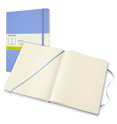 Notizbuch 850840, Classic Collection fester Einband, blau, A4, blanko, 70g, 96 Blatt / 192 Seiten