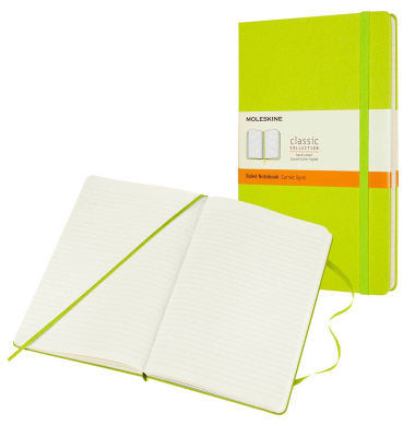 Notizbuch 850871, Classic Collection fester Einband, grün, A5, liniert, 70g, 120 Blatt / 240 Seiten