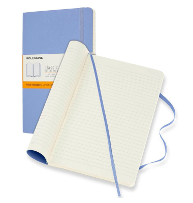 Notizbuch 850932, Classic Collection flexibler Einband, blau, A5, liniert, 70g, 120 Blatt / 240 Seiten