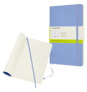 Notizbuch 850949, Classic Collection flexibler Einband, blau, A5, blanko, 70g, 120 Blatt / 240 Seiten
