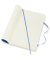 Notizbuch 850949, Classic Collection flexibler Einband, blau, A5, blanko, 70g, 120 Blatt / 240 Seiten