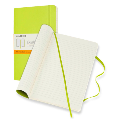 Notizbuch 850994, Classic Collection flexibler Einband, grün, A5, liniert, 70g, 120 Blatt / 240 Seiten