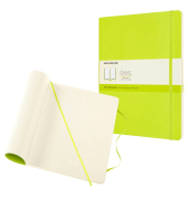Notizbuch 851021, Classic Collection flexibler Einband, grün, A4, blanko, 70g, 96 Blatt / 192 Seiten
