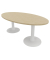 Konferenztisch Idea+ IDTR200 RK I, 74cm (H), 200x110cm (BxT), oval, eiche / weiß