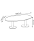 Konferenztisch Idea+ IDTR200 RK I, 74cm (H), 200x110cm (BxT), oval, eiche / weiß