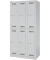 Spind LIGHT GL09T2245 900x1.850x500mm 3Abt. 2Fä. l.gr