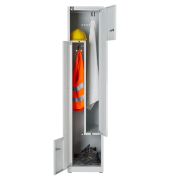 Spind LIGHT GL04Z245 400x1.850x500mm 1Abt. 2Fä. l.gr