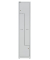 Spind LIGHT GL04Z245 400x1.850x500mm 1Abt. 2Fä. l.gr