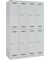 Spind LIGHT GL12Q2245 1.200x1.850x500mm 4Abt. 2Fä. l.gr