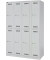 Spind LIGHT GL12Q2245 1.200x1.850x500mm 4Abt. 2Fä. l.gr
