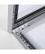 LED-Schaukasten 2 x A4 (A3) Metallrückwand weiß, silber magnetisch