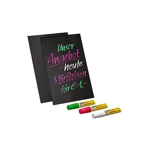 8595578347814 - Schreibfolien-Set für Plakatständer DIN A2 8595578347814 - Schreibfolien-Set für Plakatständer DIN A2