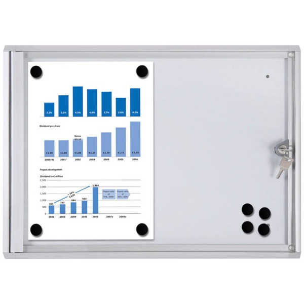 8595578356588 - Schaukasten XS 2 x A4 Metallrückwand weiß grau magnetisch 8595578356588 Showdown Displays 8595578356588 - Schaukasten XS 2 x A4 Metallrückwand weiß grau magnetisch 8595578356588 Showdown Displays