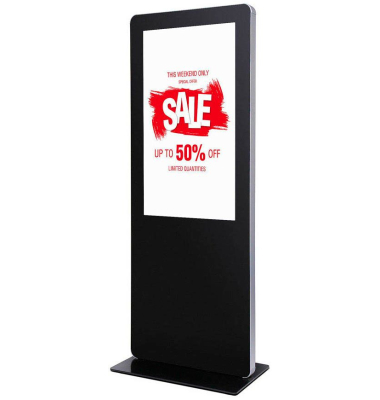 Digitales Totem abgerundet Infostele mit LED-Display 108,0 cm (43 Zoll)