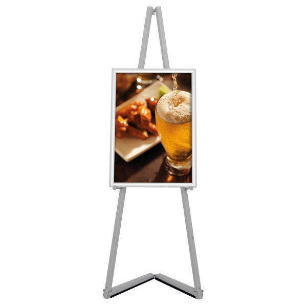 8698473757938 - Update Displays Staffelei höhenverstellbar Aluminium faltbare Füße B 536 x T 309 x H 1500 mm grau 8698473757938 - Update Displays Staffelei höhenverstellbar Aluminium faltbare Füße B 536 x T 309 x H 1500 mm grau