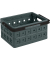Aufbewahrungsbox the flap-line H6180588, 24 Liter, für A4, außen 440x315x210mm, Copolymer Polypropylen anthrazit