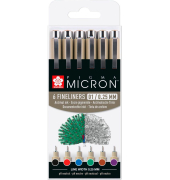 Pigma Micron Fineliner-Set farbsortiert 0,25 mm