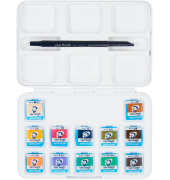 Pocket Box Muted Colours Wasserfarbkasten 12 Farben