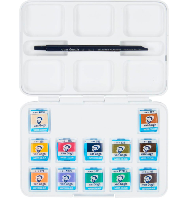Pocket Box Muted Colours Wasserfarbkasten 12 Farben