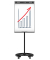 Flipchart ECONOMY Triangle Mobil, 7-153200, 72x1,5x60cm, dunkelgrau, mit Rollen