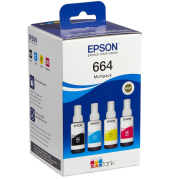 Druckerpatrone T6646 C13T664640 (kompatibel zu Epson T6646), schwarz/cyan/magenta/gelb, ca. 4000 Seiten schwarz, ca. 3 x 6500 Se