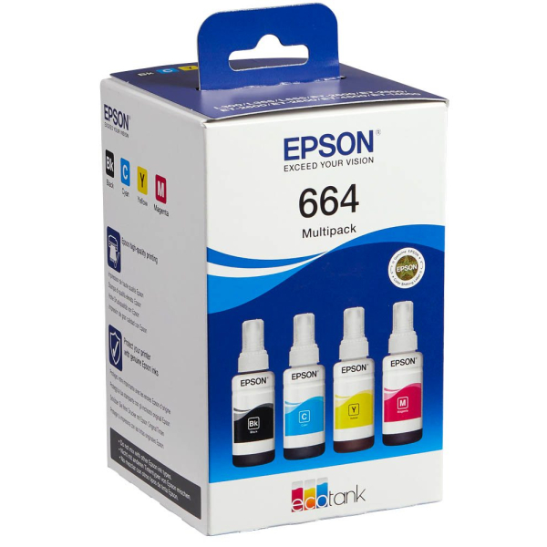 8715946685205 - Druckerpatrone T6646 (C13T664640) Multipack schwarz cyan magenta gelb 8715946685205 4 Stück