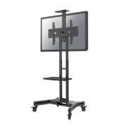 Computertisch NM-M1700BLACK, höhenverstellbar 104,2-154,2cm (H), schwarz / schwarz